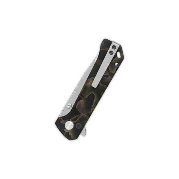 QSP Knife Grebe T Button Lock QS148-F1 S35VN Stahl Raffir-Resin Noble
