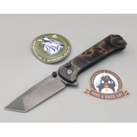 QSP Knife Grebe T Button Lock QS148-F2 S35VN Stahl...