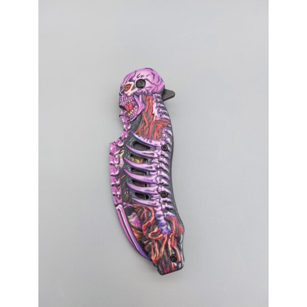 Albainox Creepers Bat Skull Taschenmesser Totenkopf Aluminium Hawkbill 3D Design Linerlock