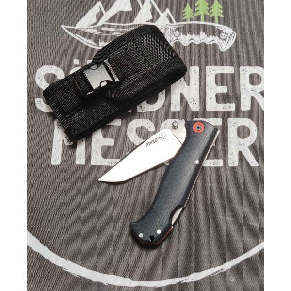 J&V Forester Spike Yute Micarta14C28N Stahl Backlock