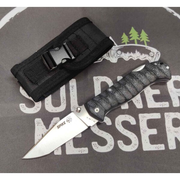 J&V Forester Spike TRF Micarta14C28N Stahl Backlock