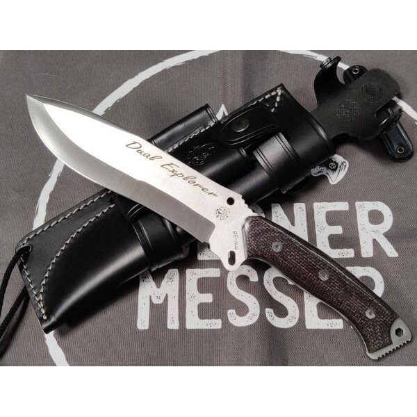 J&V Forester Dual Explorer Bison Micarta Handmade