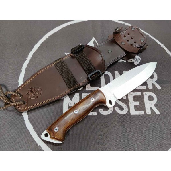 J&V Forester Wolf Cocobolo 4116 Stahl Lederscheide