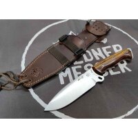 J&amp;V Forester Wolf Cocobolo 4116 Stahl Lederscheide