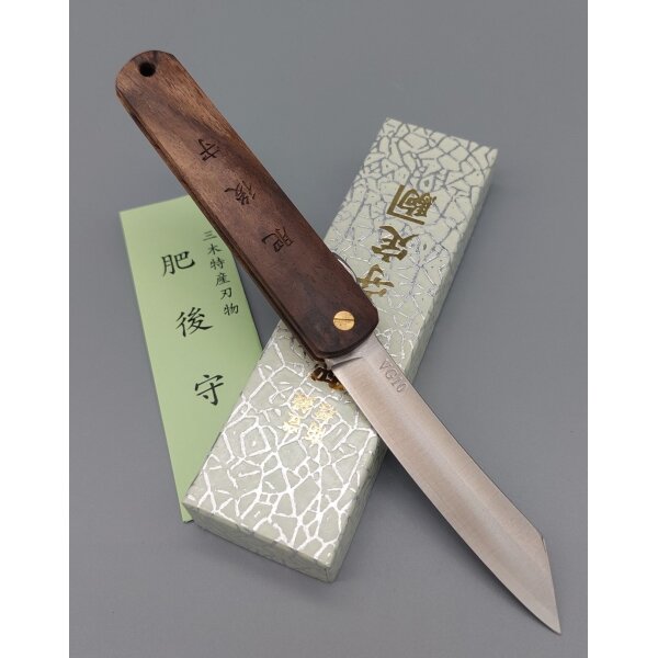 Higonokami Persimmon VG10 Japanisches Taschenmesser mit Tropenholz