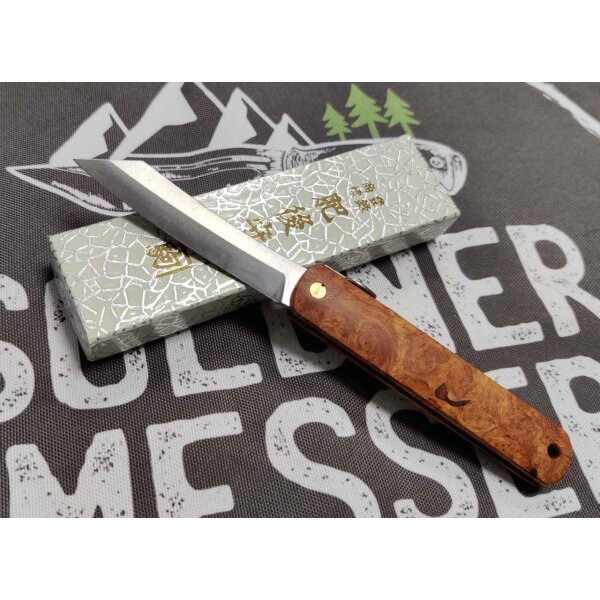 Higonokami Paddook VG10 Japanisches Taschenmesser mit Padoukholz