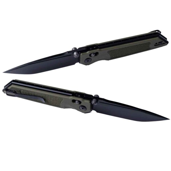 Real Steel RSK Sacra Tac OD Green G10 Slide Lock