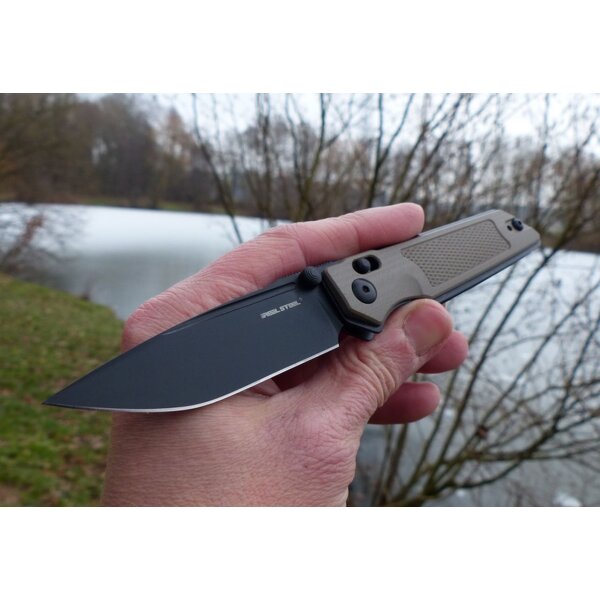 Real Steel RSK Sacra Tac Coyote G10 Slide Lock