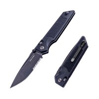 Real Steel RSK Sacra Tac Black G10 Slide Lock Serrated