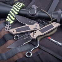 Real Steel RSK Sacra Tac Coyote G10 Slide Lock Serrated