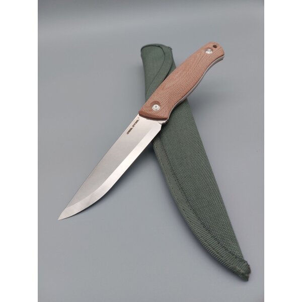 Real Steel RSK Pathfinder Fixed Brown Micarta 14C28N Bushcraft