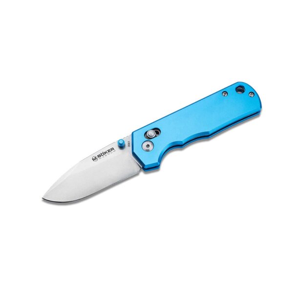Böker Magnum Rockstub Blue Elox 440B Stahl Crossbar Lock 01SC711