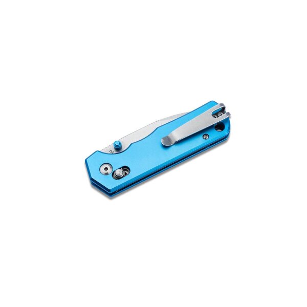 Böker Magnum Rockstub Blue Elox 440B Stahl Crossbar Lock 01SC711