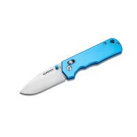 Böker Magnum Rockstub Blue Elox 440B Stahl Crossbar...