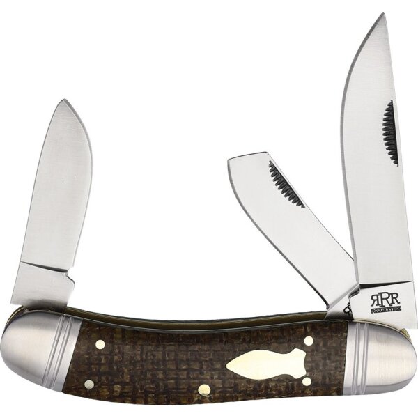 Rough Ryder Reserve Roundup D2 Brown Micarta Slipjoint