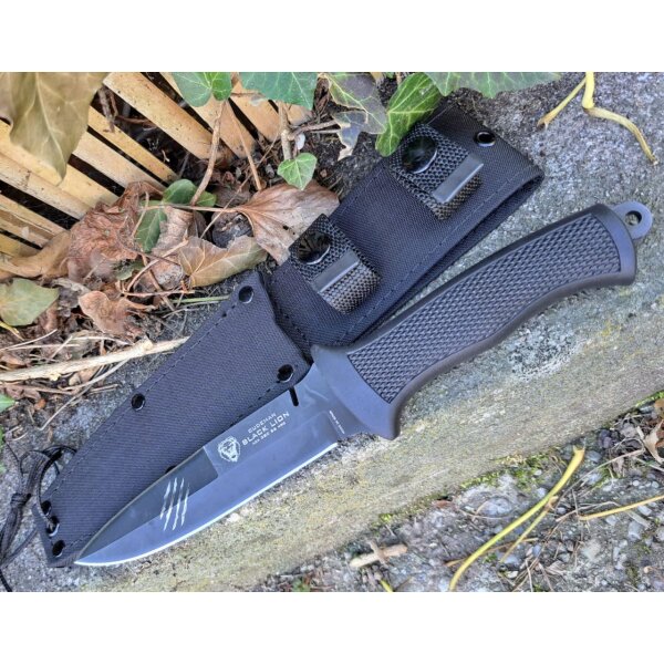 Cudeman Black Lion ACX 380 Stahl Gummigriff Cordurascheide