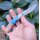 Albainox Blue Lago Damastmesser mit Triple-Material Griff Taschenmesser