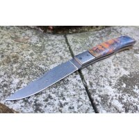 Albainox Sunstorm Damast Slipjoint Holzgriff Damascus