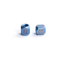Real Steel Titanium Beads Lanyard Beads 1201-Column Blue
