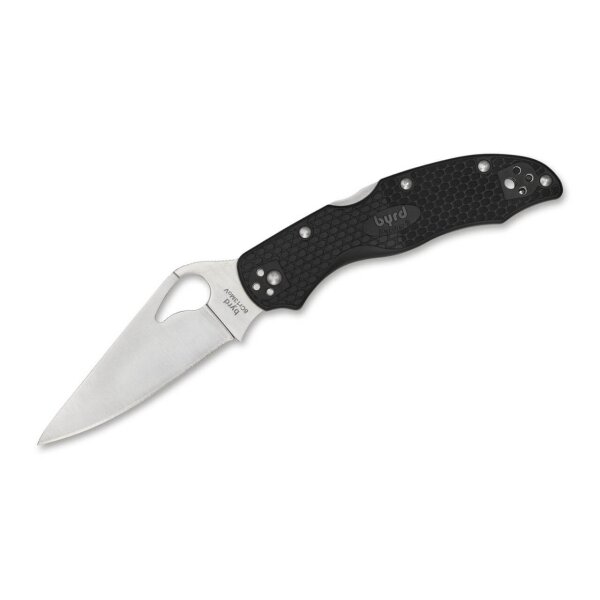 Spyderco Byrd Harrier 2 Lighweight 8Cr13MoV FRN Griff Blacklock 01SP1063