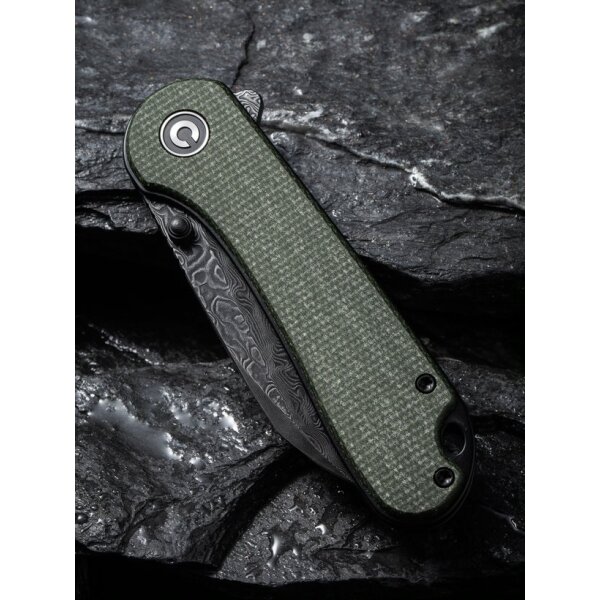 Civivi Elementum Wharncliffe C18062AF-DS1 Canvas Micarta Damast