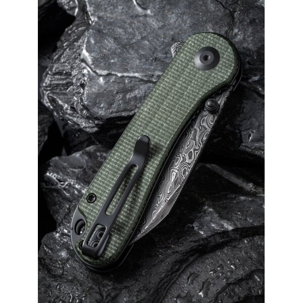 Civivi Elementum Wharncliffe C18062AF-DS1 Canvas Micarta Damast