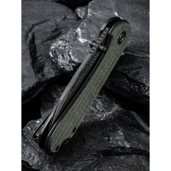 Civivi Elementum Wharncliffe C18062AF-DS1 Canvas Micarta Damast