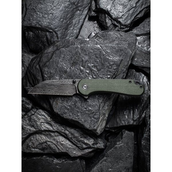 Civivi Elementum Wharncliffe C18062AF-DS1 Canvas Micarta Damast