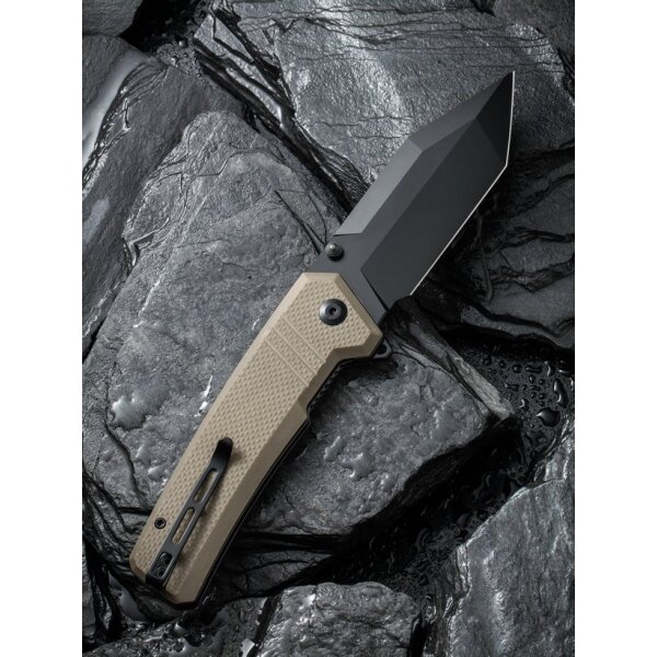 Civivi Bhaltair C23024-2 Flipper Tanto Tan G10