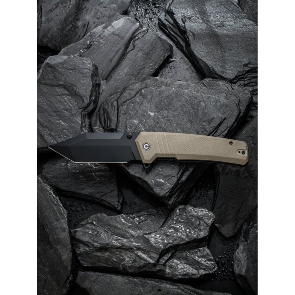 Civivi Bhaltair C23024-2 Flipper Tanto Tan G10