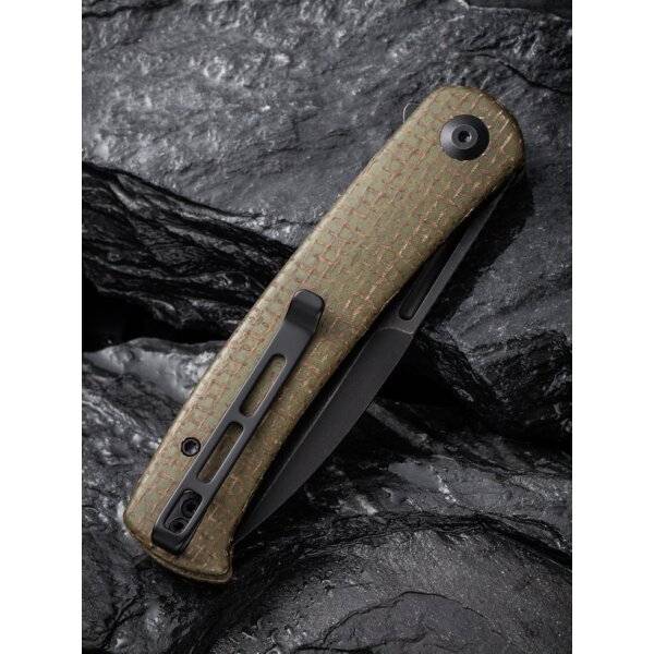 Civivi Caetus Flipper C21025C-3 Burlap Micarta Green