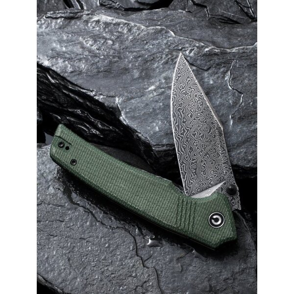 Civivi Tranquil Folder C23027-DS1 Damast Canvas Micarta