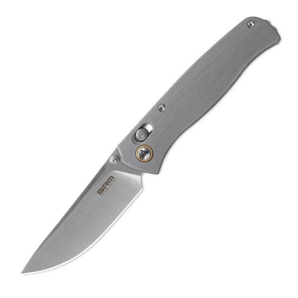 SRM Knives 255L-GK2 Medal Ambi Lock Folder grau G10