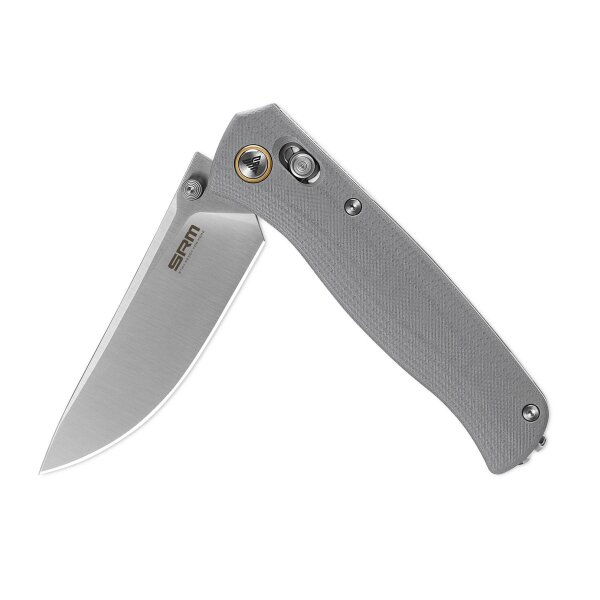 SRM Knives 255L-GK2 Medal Ambi Lock Folder grau G10