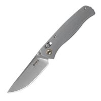 SRM Knives 255L-GK2 Medal Ambi Lock Folder grau G10