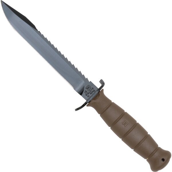 Glock Feldmesser Dark Earth mit Säge Braun Brown