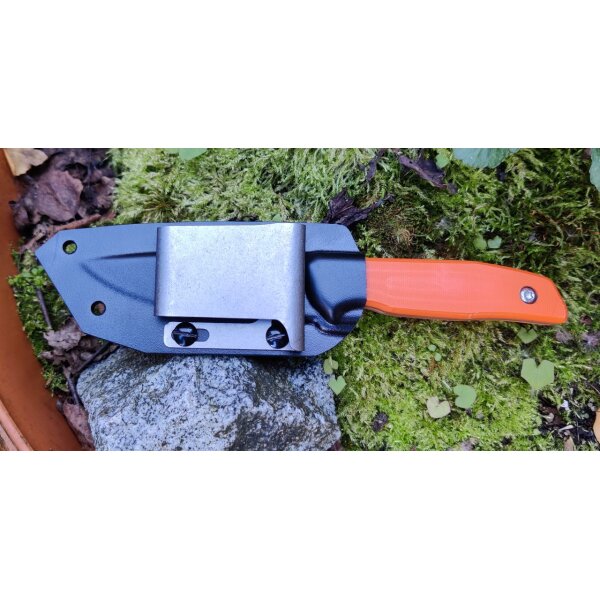 Za-Pas Ambro 2 G10 Orange D2 Stahl mit Scheide
