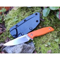 Za-Pas Ambro 2 G10 Orange D2 Stahl mit Scheide