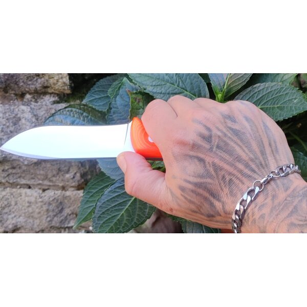 J&V XS Falcata 1.4116 Stahl Micarta Fluor orange