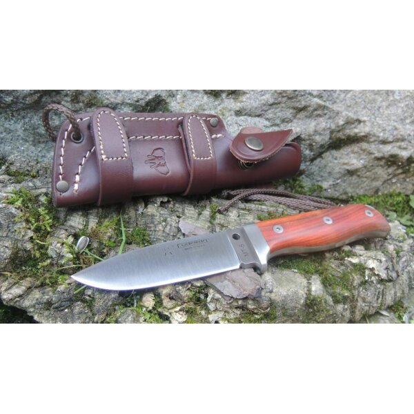 Cudeman MT-5 N695 Cocoboloholz Braun inkl. Lederscheide + Zubehör