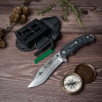 Cudeman SK1 N695 Micarta Schwarz inkl. Feuerstarter...