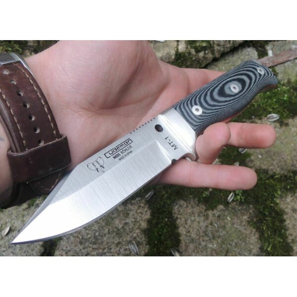 Cudeman MT-1 N695 Micarta Schwarz inkl. Kydexscheide