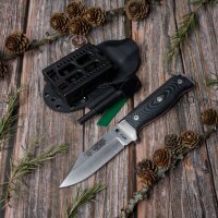 Cudeman MT-1 N695 Micarta Schwarz inkl. Kydexscheide