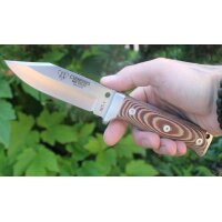 Cudeman MT-1 N695 Micarta Braun inkl. Kydexscheide