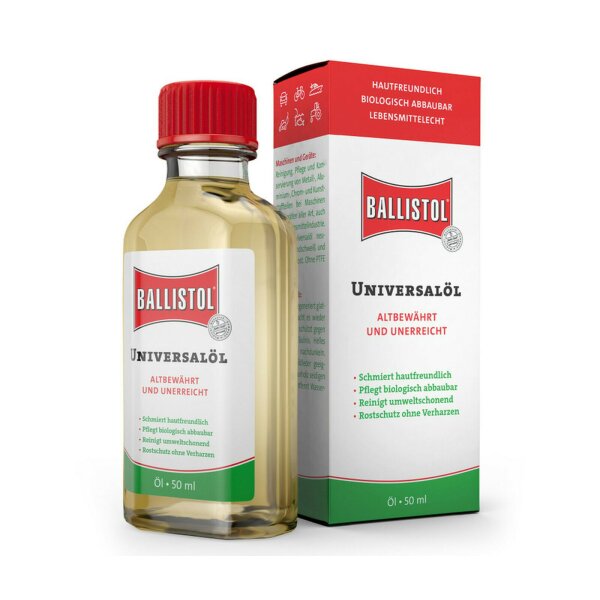 Ballistol Messerpflege Öl oder Spray Universalöl Waffenöl Pflegeöl Rostschutz Ballistol Öl 50 ml