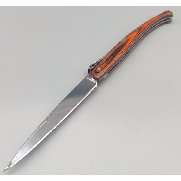 Albainox Red Wood Stiletto Taschenmesser