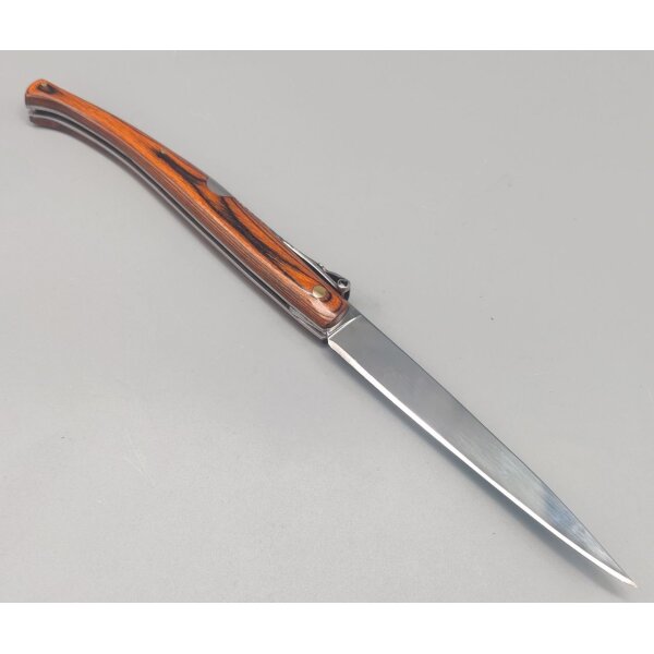 Albainox Red Wood Stiletto Taschenmesser