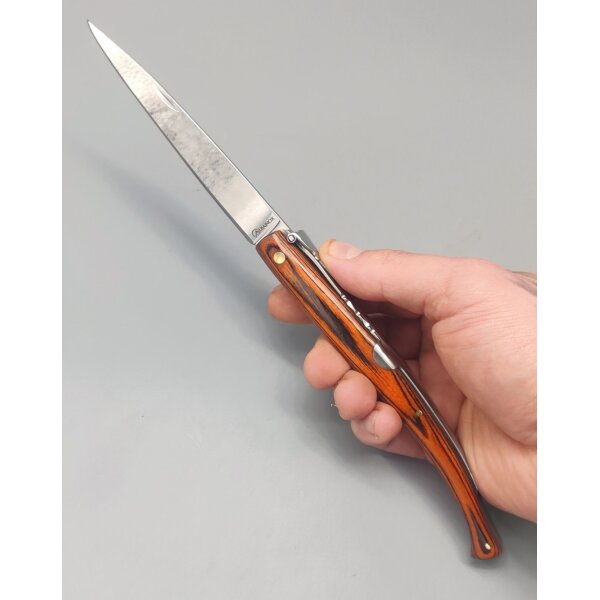 Albainox Red Wood Stiletto Taschenmesser