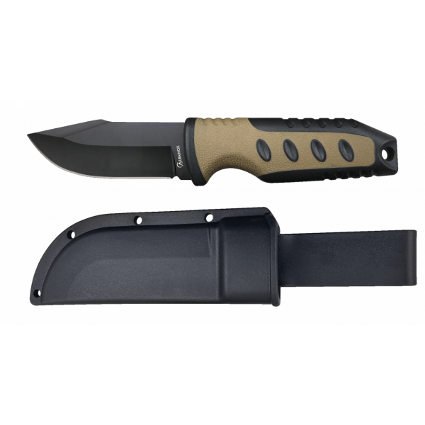 Albainox Coyote Messer mit Scheide Griff aus ABS Kunststoff