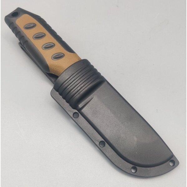 Albainox Coyote Messer mit Scheide Griff aus ABS Kunststoff